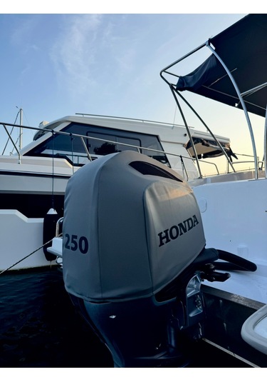 Tekne Motor Kılıfı Dıştan Takma Marin Deri Honda 250 Hp