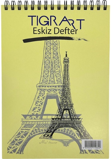 Tigra Spiralli Eskiz Defteri A4 120 Yp. 80 Gr.
