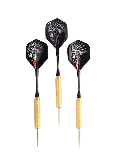 Delta Dart Oku 3'lü Set Çelik Uç + Pirinç Gövde + Renkli Kanat 18 G