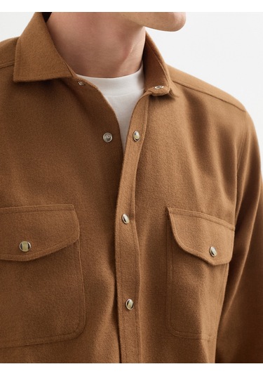 Karaca Erkek Modern Fıt Gömlek-camel 11.24w.04.013 Camel