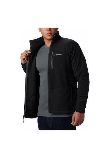 Columbia Ae3039 Fast Trek Full Zip Fleece Erkek Polar Ceket Siyah