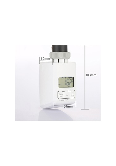 Symbee Akıllı Radyatör Termostati, Oda Sıcaklığını Kontrol Etmek İçin Lcd Ekranlı Ev Aleti, Pil Dahil Değil