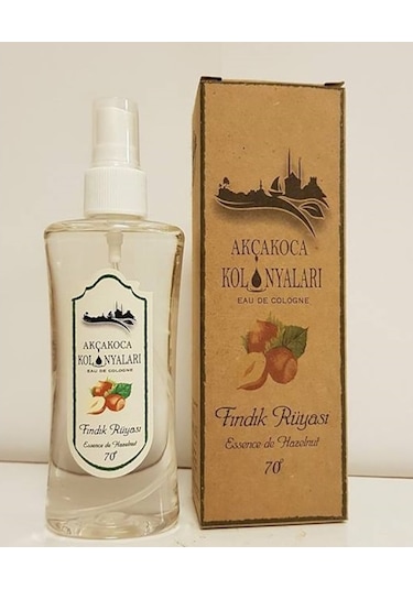 Akçakoca Kolonyaları 70 Derece Fındık Rüyası EDC Kolonya Sprey Şişe 120 ML