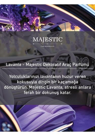 Majestic Oto Kokusu Lavanta 7 Ml - Dekoratif Araç Parfümü