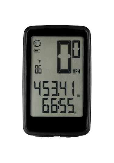 Lixada Usb Şarj Edilebilir Kablosuz Bisiklet Bilgisayarı Bisiklet Hız Göstergesi Siyah