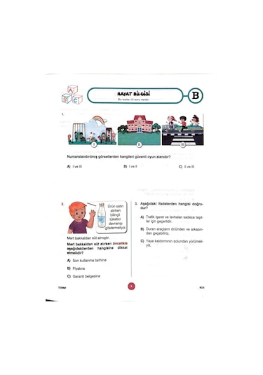 3.sınıf Deneme Sınavı - 4 Kitapcık