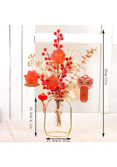 Suntek Geleneksel Çin Yeni Yılı Süslemeleri Aureate-meyve