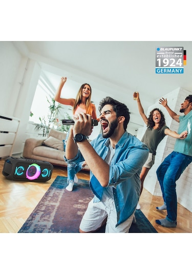 Blaupunkt Pl700 Mikrofonlu Uzaktan Kumandalı Kablosuz Bluetooth Speaker Hoparlör Siyah