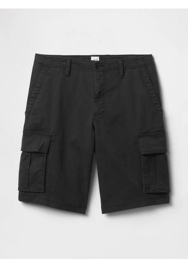 Gap 703768001 V-11 In Erkek Kargo Şort Siyah