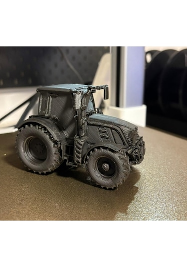 Modern Traktör Maketi - 3d Baskı Koleksiyonluk Tarım Aracı