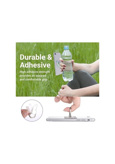 3 Paket Cep Telefonu Tutucu Halkaları Sevimli Kelebek Desenli Boyalı Metal 360 Dönebilen Cep Telefonu Tutucu Halkası Tokalı Pembe, Sarı, Yeşil