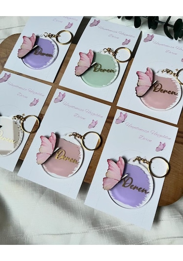 Kişiye Özel Epoksi Bebek Magnet & Anahtarlık 10 Adet