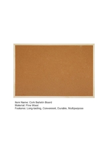 1 Takım Mantar Bülten Tahtası Dayanıklı Çok Amaçlı Ahşap Çerçeve Mantar Panosu Notlar Mesajlar Resimler Notlar İçin M