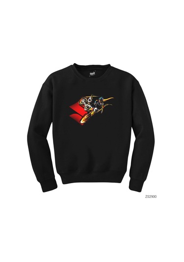 Suzuki Four Siyah Sweatshirt Siyah