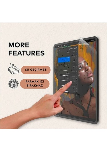 Samsung Galaxy Tab S9 Fe Sm-x510 İle Uyumlu Paperlike Kağıt Hissi Yazım Çizim Ekran Koruyucu Film