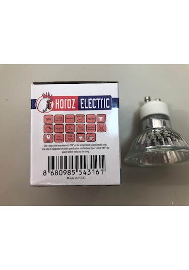 5 Adet 220v 50w Gu 10 Halojen Lamba Dimmer Uyumlu