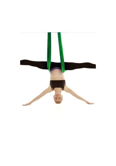 Bundera Yoga Fly Hamağı Yeşil - Tavana Askılı