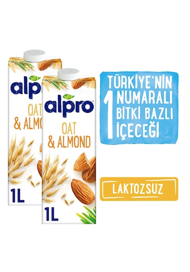 Alpro Yulaf & Badem Içeceği 2 x 1 L
