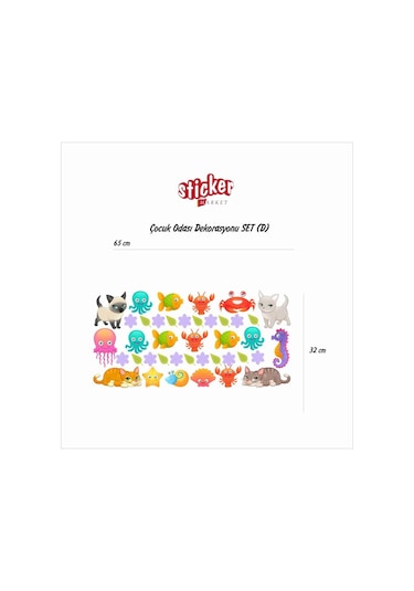 Çocuk Odası Sticker Seti D