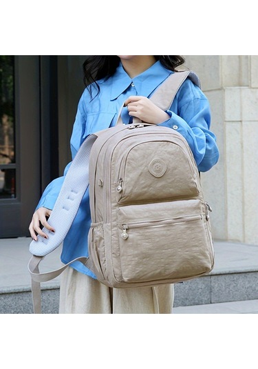 Tcherchi Öğrenciler ve Gezginler İçin Çok Cepli ve Hafif Sırt Çantası Mavi