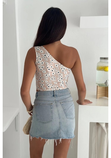 Asprin Fashion Tek Omuz Atlet Krem Krem