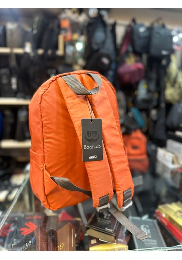 Bagslab Turuncu Su Geçirmez Kumaş Sırt Çantası 1069 Turuncu