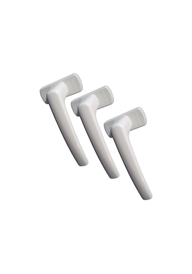 3 ADET BEYAZ PİMAPEN® Marka Pencere Kolu (ALUMINYUM)