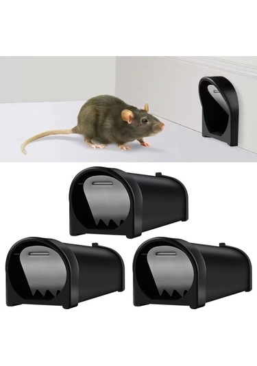 Createtech Homyl 3x İnsancıl Fare Kapanı - Öldürmeyen Fare Kafesi Kapanı