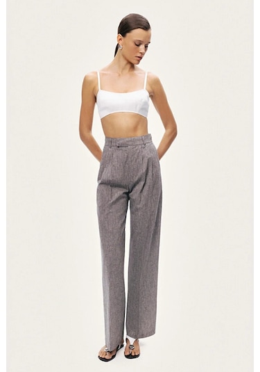N26yn3499 Nocturne Pantolon Gri Melange