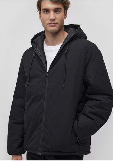 Mavi - Kapüşonlu Siyah Şişme Mont 0110352-900 Siyah