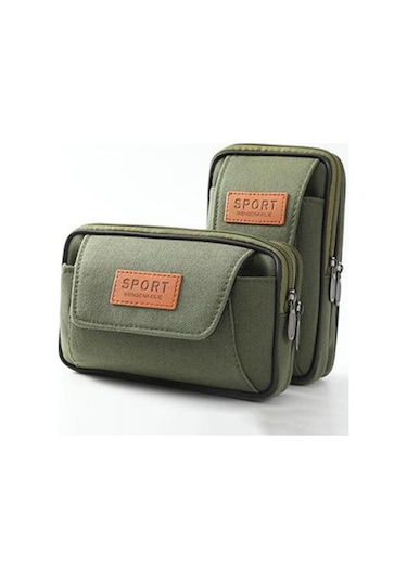 Haki Bel Çantası Çok İşlevli Depolama A Haki