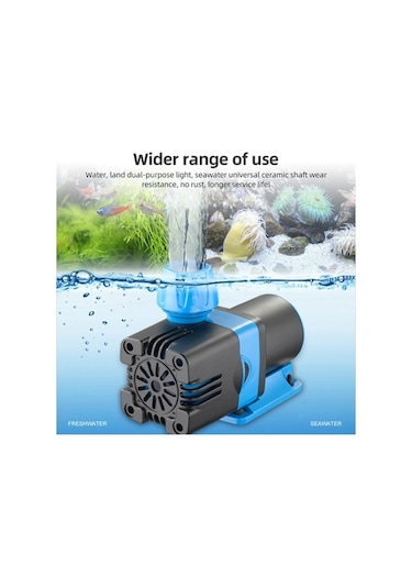 Pazly Sessiz Dc Dalgıç Pompa - 3000-8000l/h Debi, 3-5m Yükseklik, Tatlı/tuzlu Su İçin