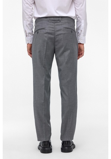 SÜVARİ Antrasit Regular Armürlü Kumaş Pantolon
