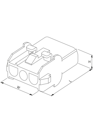 Kyd 3803-3' Lü Dişi Yuvarlak Konnektör