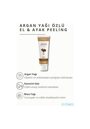 Argan Yağı El & Ayak Peeling & Argan Hand&foot Peelıng 50ml
