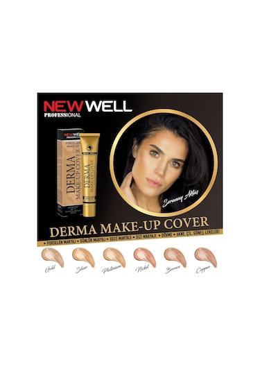 New Well Derma Make Up Cover Porselen Kapatıcı Fond.Platinium 30 ML