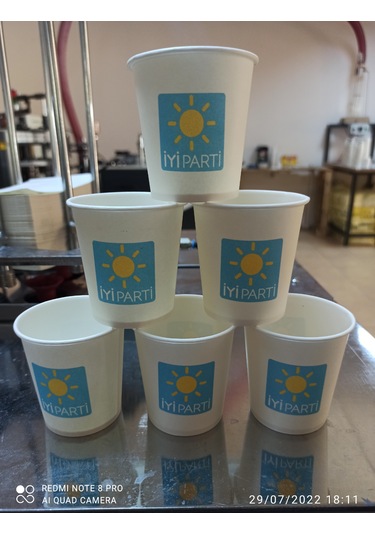 Siyasi Partiler İçin Logolu Karton Bardak 3000 Adet