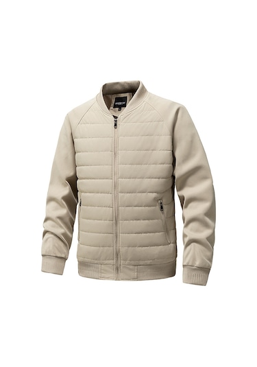 Kışlık Erkek Ceketleri, Paltoları, Pamuklu Kapitoneli Paltolar, Günlük Üstler Siyah