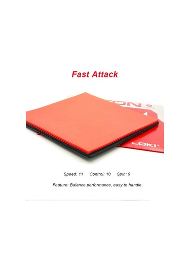 Siyah Lokı Rxton1 Masa Tenisi Lastiği Hızlı Saldırı Pingpong Lastiği Siyah