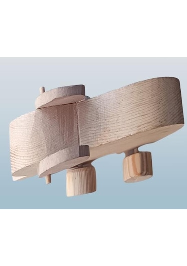 Hobi Adn Dekoratif Ahşap Oyuncak Fil Çam Ağacından İmal Model El Yapım