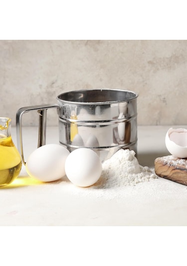 Pasulama İçin Paslanmaz Çelik Un Elek, Çift İnce Örgü Çelik