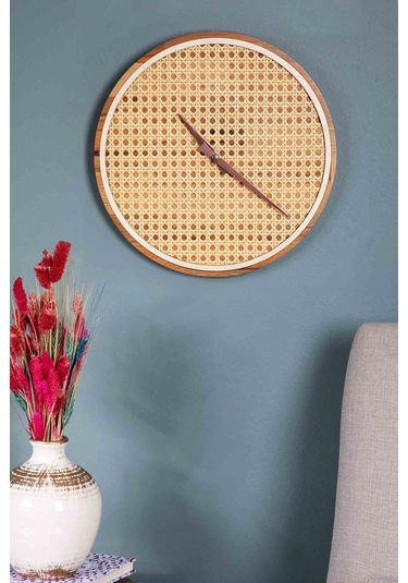 Istanbul Serisi Şile Hazeran Ahşap Duvar Saati Ahşap