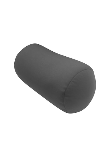 Cushie Yastıklar Mikro Boncuklu Silindir Yumuşak/esnek/son Derece Rahat Rulo Yastık Gri