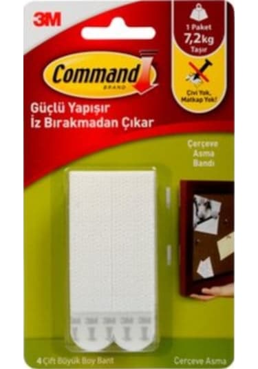 3M Command 17206 Büyük Boy Cırt Cırt Bant (486421510)