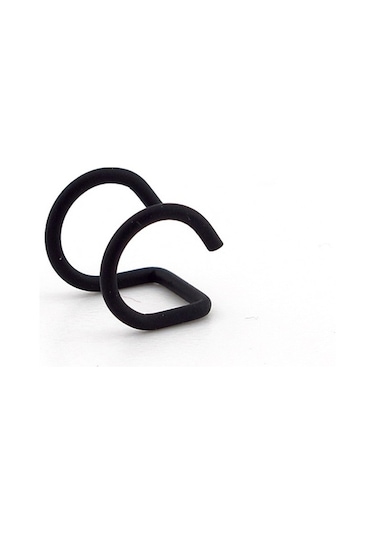 Mat Siyah Renkli Earcuff Kulak Kelepçesi Helix Sarmal Ex082 Siyah