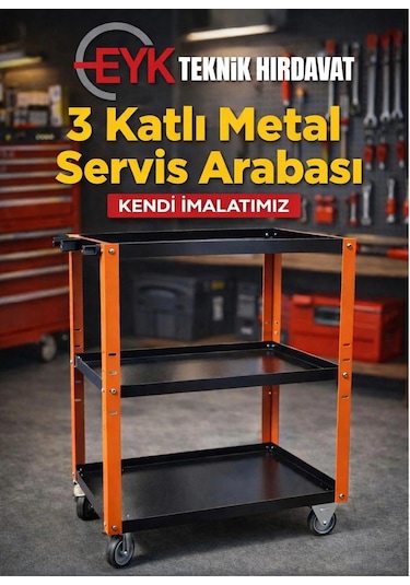 Eyk Servis Arabası 3 Katlı