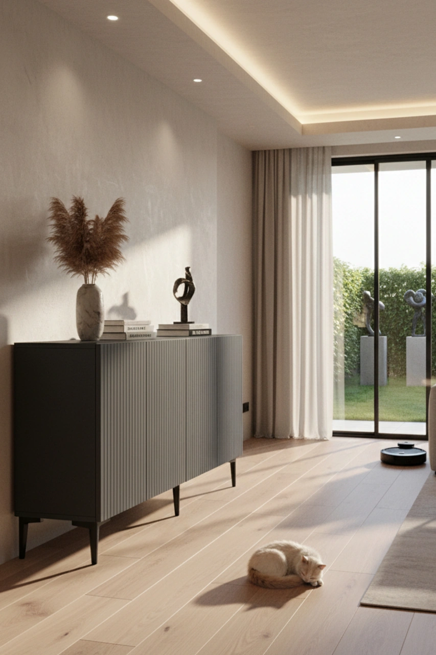 Ka1513a Zeynep150 Konsol, Tv Sehpası Antrasit 150cm Gri