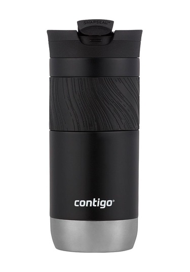 Contigo Byron Pro Snapseal Termos Bardak 470ml - Siyah Krom Taban Siyah