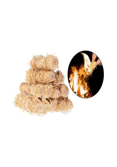 Homyl 12x 100% Ateş Başlatıcılar Şömine Odun 2x5cm Odun Kahverengi