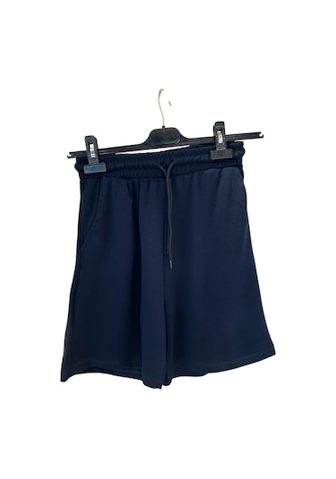 9008 Düz Tişört Şort Takım Lacivert